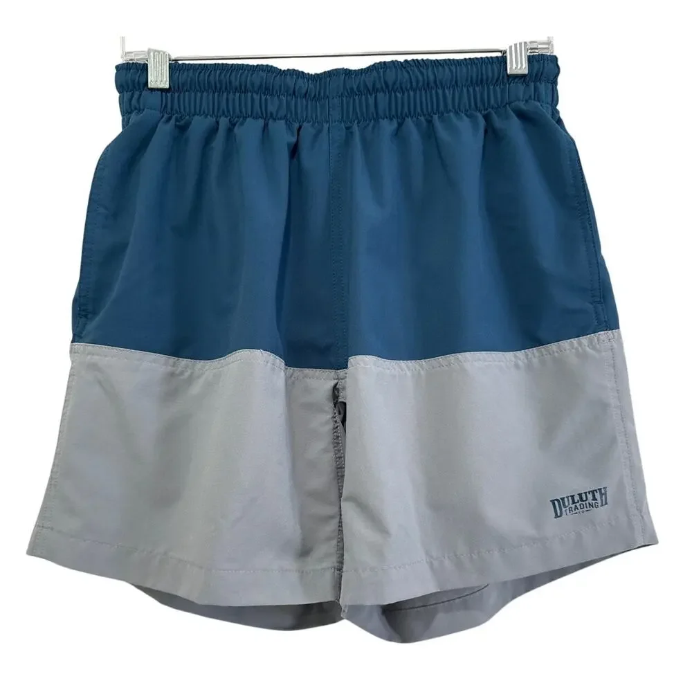 Duluth Swim Trunks Mens Size M Pier Genius UPF 50 Sun Protection Drawstring Pool